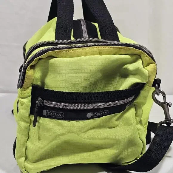 LeSportsac Colette Convertible Duffel Bag Weekend Gym Crossbody Highlighter - Picture 8 of 14